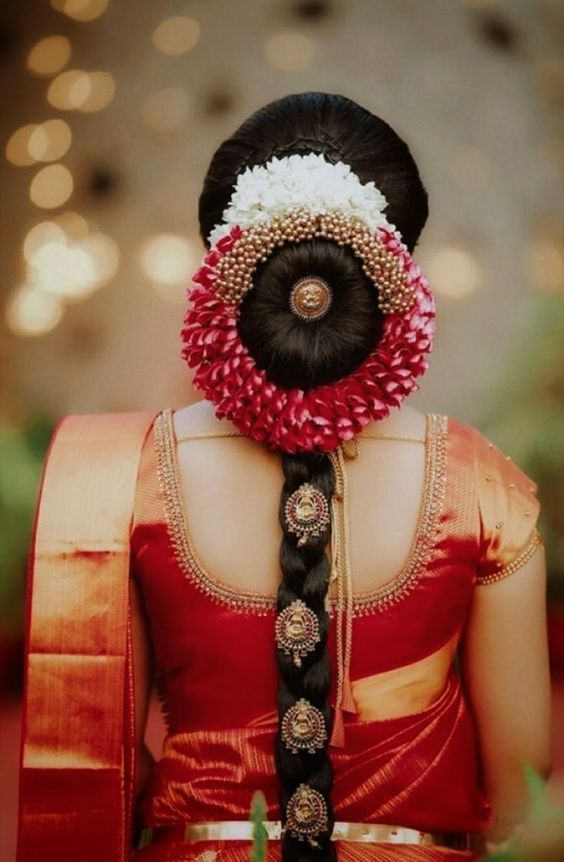 Indian Bridal Low Bun Hairstyles