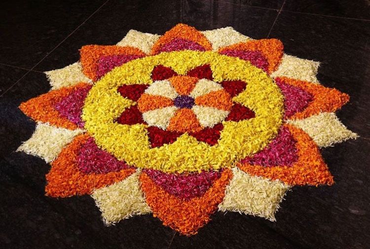 How to Make Rangoli with Flowers 10 Steps with Pictures