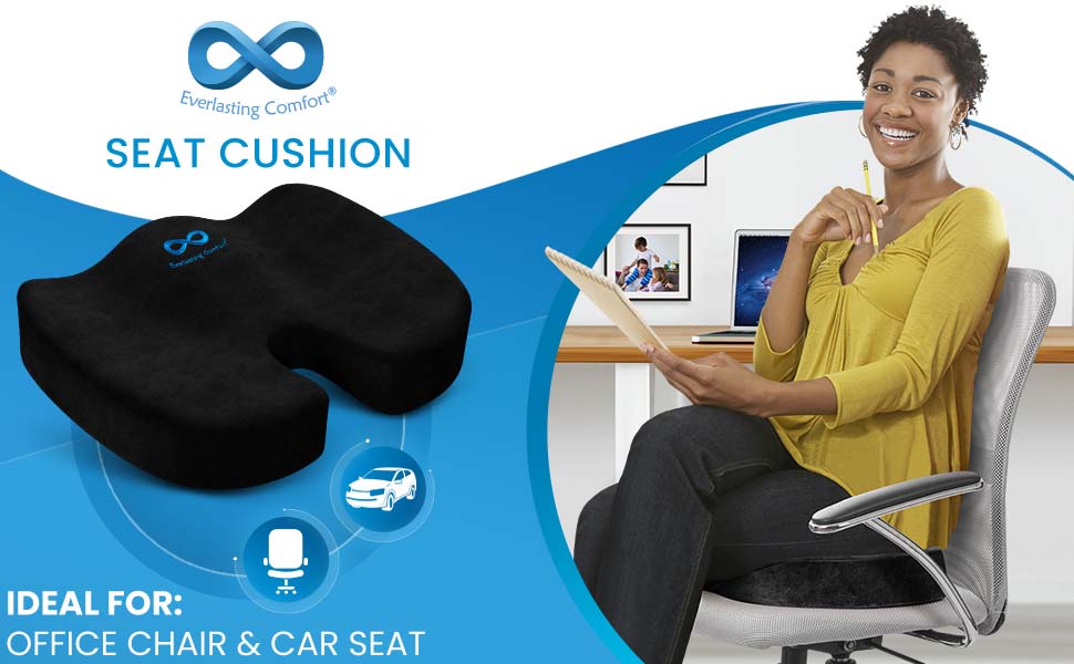Everlasting Comfort Seat Cushion For Office Chair - Tailbone Cushion